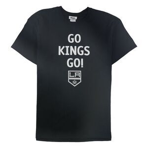 Rinky Mens Go Kings Go Graphic T-Shirt, Black, L, DM